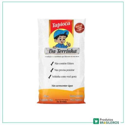 Massa Pronta de Tapioca / Tapioca Mix DA TERRINHA - 1Kg - Produtos Brasileiros