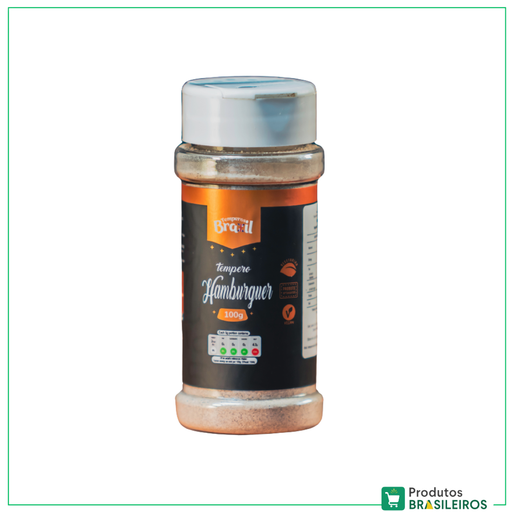Tempero Hamburguer / Burger Seasoning TEMPEROS BRAZIL - 100g - Produtos Brasileiros