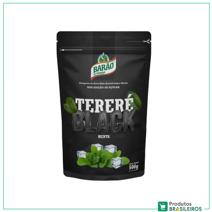Erva Mate para Tereré Menta (Black) / Mint Mate Herb for Tereré  BARÃO - 500g