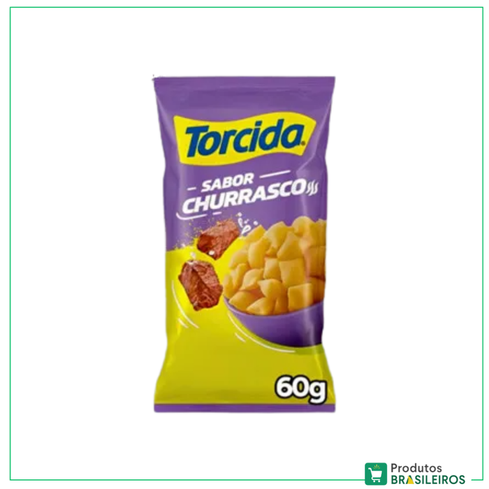 Salgadinho Sabor Churrasco / BBQ Flavour TORCIDA - 60g - Produtos Brasileiros