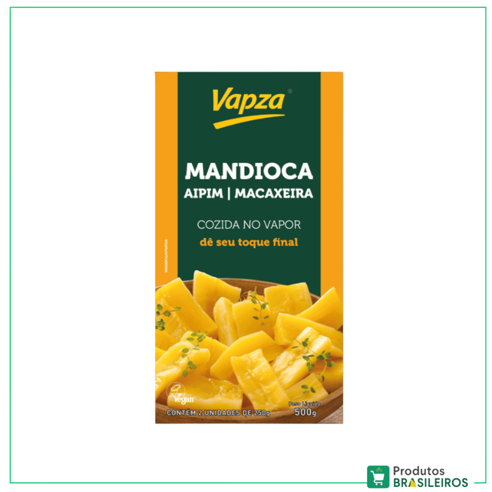 Mandioca Pronta Cozida / Cooked Cassava VAPZA - 500g - Produtos Brasileiros