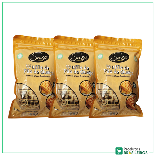 Waffle de Pão de Queijo / Cheese Bread Waffle SNIP - 480g - Produtos Brasileiros
