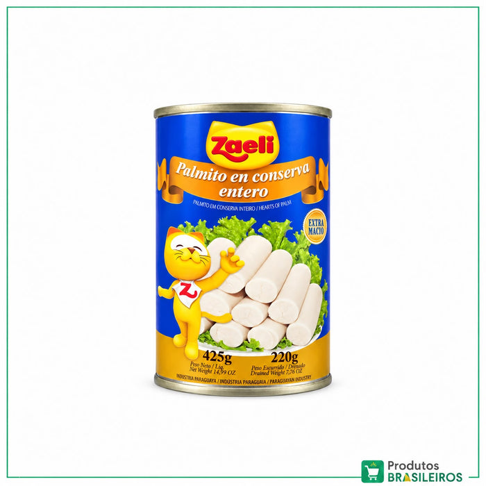 Palmito em Conserva enlatado / Heart of Palm KAITO - 425g - Produtos Brasileiros