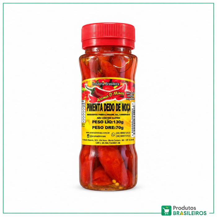 Pimenta Dedo de Moça / Dedo de Moça Chilli Pepper AROMA D' MINAS - 130g - Produtos Brasileiros