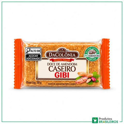 Doce de Amendoim Gibi / Gibi Peanut Candy DACOLONIA - 50g - Produtos Brasileiros