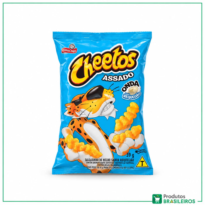 Salgadinho Sabor Requeijão / Cream Cheese-Flavored Snacks CHEETOS - 39g - Produtos Brasileiros
