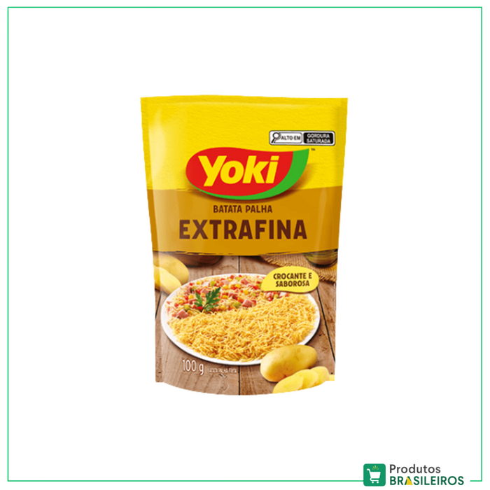 Batata Palha Extra Fina / Extra Fine Potato Sticks YOKI - 100g - Produtos Brasileiros