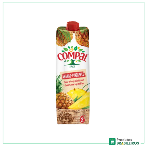 Suco de Abacaxi / Pineapple Juice COMPAL - 1L - Produtos Brasileiros