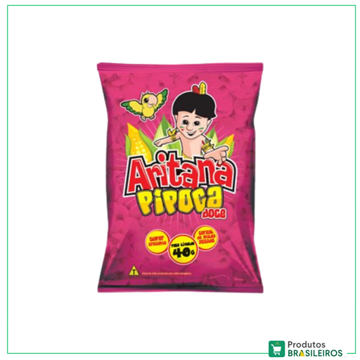 Pipoca Doce / Sweet Popcorn ARITANA - 40g - Produtos Brasileiros