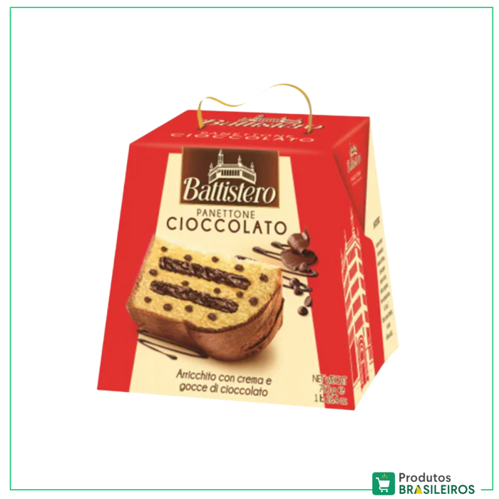 Panettone de Chocolate / Chocolate Panettone BATTISTERO - 750g - Produtos Brasileiros