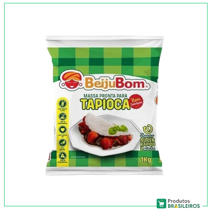 Massa Pronta de Tapioca / Tapioca Mix BEIJUBOM - 1Kg - Produtos Brasileiros