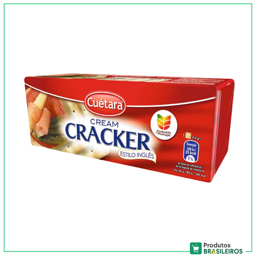 Biscoito Cream Cracker CUÉTARA - 200g - Produtos Brasileiros