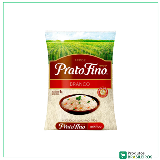 Arroz Branco / White Rice PRATO FINO - 1Kg - Produtos Brasileiros