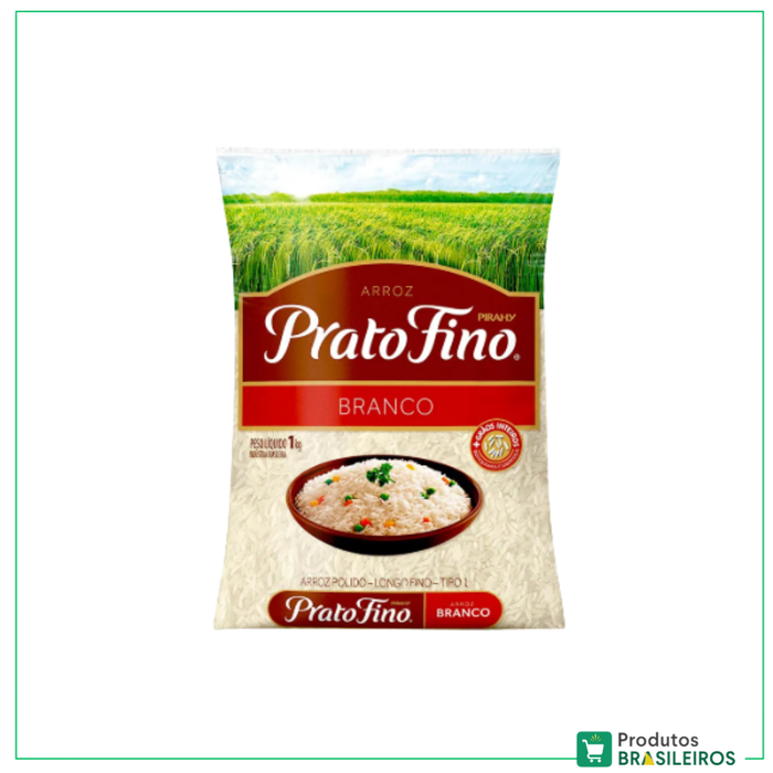 Arroz Branco / White Rice PRATO FINO - 1Kg - Produtos Brasileiros