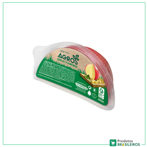 Queijo Flamengo / Flamengo Cheese AGROS (290g - 340g) - Produtos Brasileiros