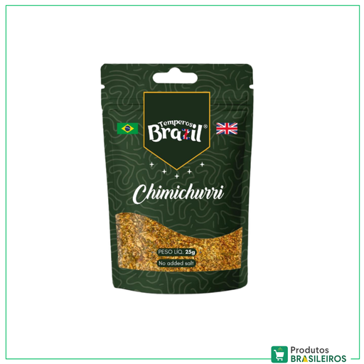 Tempero Chimichurri (Sem Sal) /  Chimichurri Seasoning (No Added Salt) TEMPEROS BRAZIL - 25g - Produtos Brasileiros