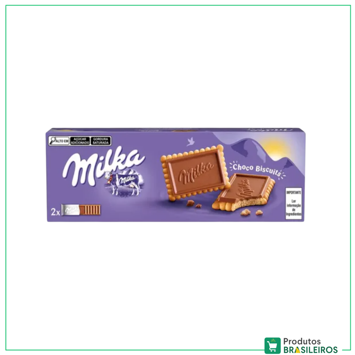 Biscoitos com Chocolate Alpine ao Leite / Biscuits with Alpine Milke Chocolate  MILKA - 150g