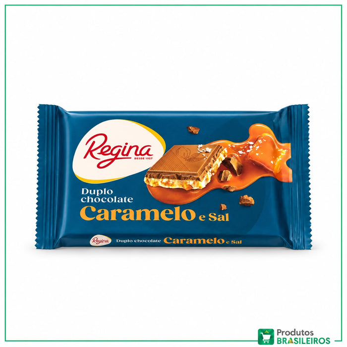 Chocolates ao Leite e Branco com Recheio de Caramelo Salgado / Milk and White Chocolates with Salted Caramel Filling REGINA - 130g (Copy) (Copy) - Produtos Brasileiros