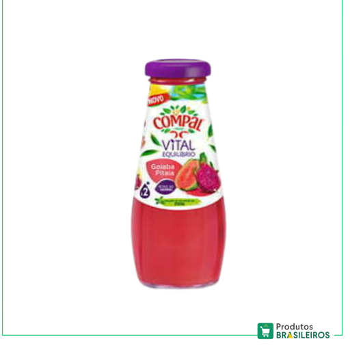 Suco de Goiaba / Guava Juice COMPAL - 200ml - Produtos Brasileiros