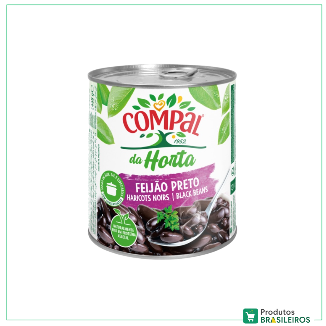 Feijão Preto / Black Beans COMPAL - 845g