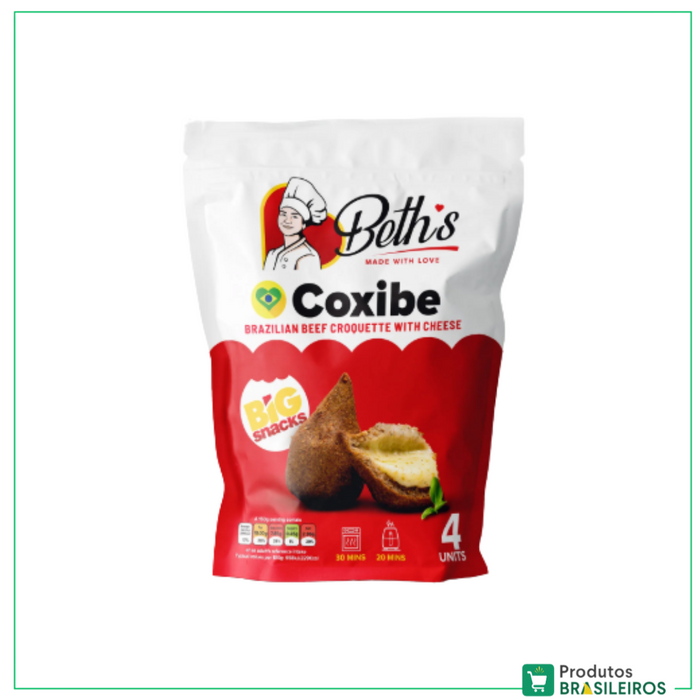 Coxibe Congelado / Frozen Beef Croquette BETH'S - 4un - Produtos Brasileiros