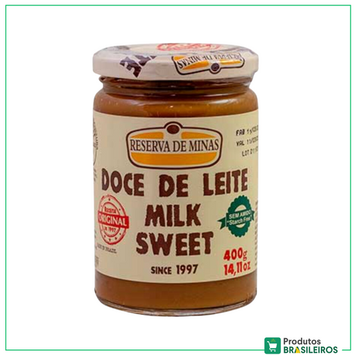 Doce de Leite Milk Sweet RESERVA DE MINAS - 400g- Produtos Brasileiros
