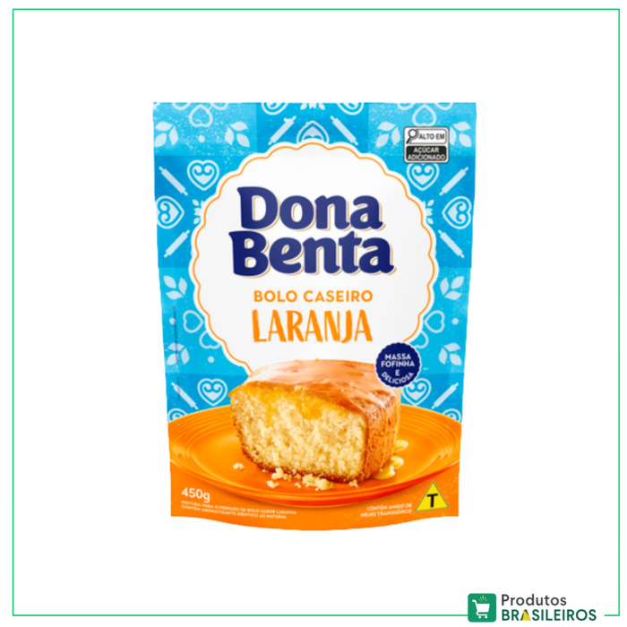 Mistura para Bolo Sabor Laranja / Orange Cake Mix DONA BENTA - 450g - Produtos Brasileiros