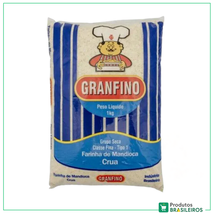 Farinha de Mandioca Crua / Raw Cassava Flour GRANFINO- 1Kg