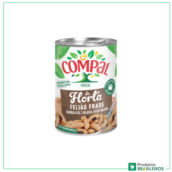 Feijão Frade / Black-Eyed Beans COMPAL - 410g
