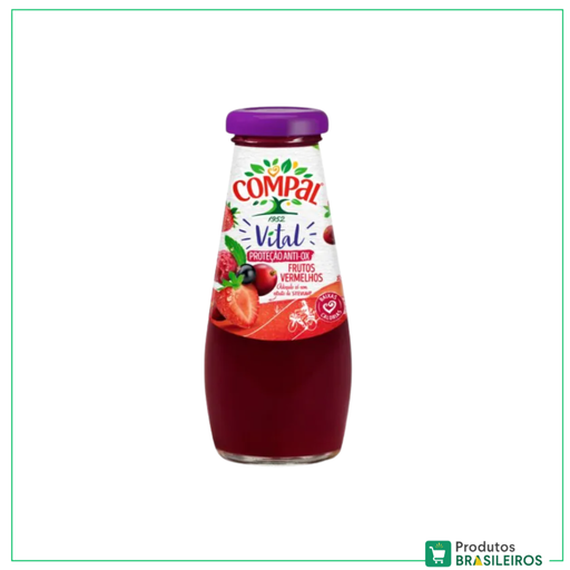 Suco de Frutas Vermelhos / Red Fruits Juice COMPAL - 200ml - Produtos Brasileiros