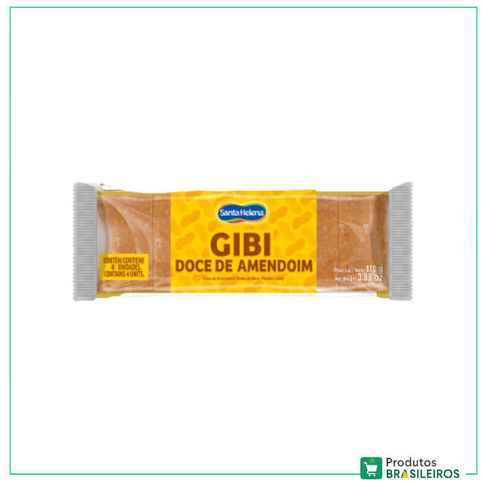 Doce de Amendoim Gibi / Gibi Peanut Candy SANTA HELENA - 110g - Produtos Brasileiros