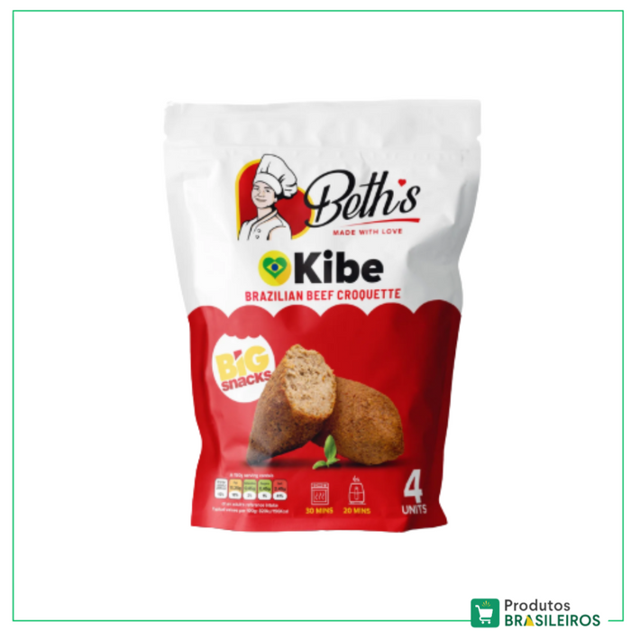 Kibe Congelado / Frozen Beef Croquette BETH'S - 4un - Produtos Brasileiros