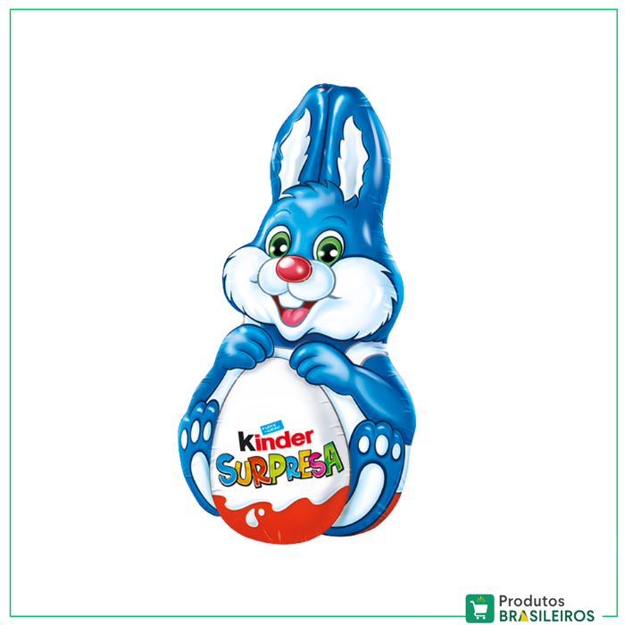 Coelho de Chocolate com Surpresa / Surprise Chocolate With Toy KINDER - 75g - Produtos Brasileiros