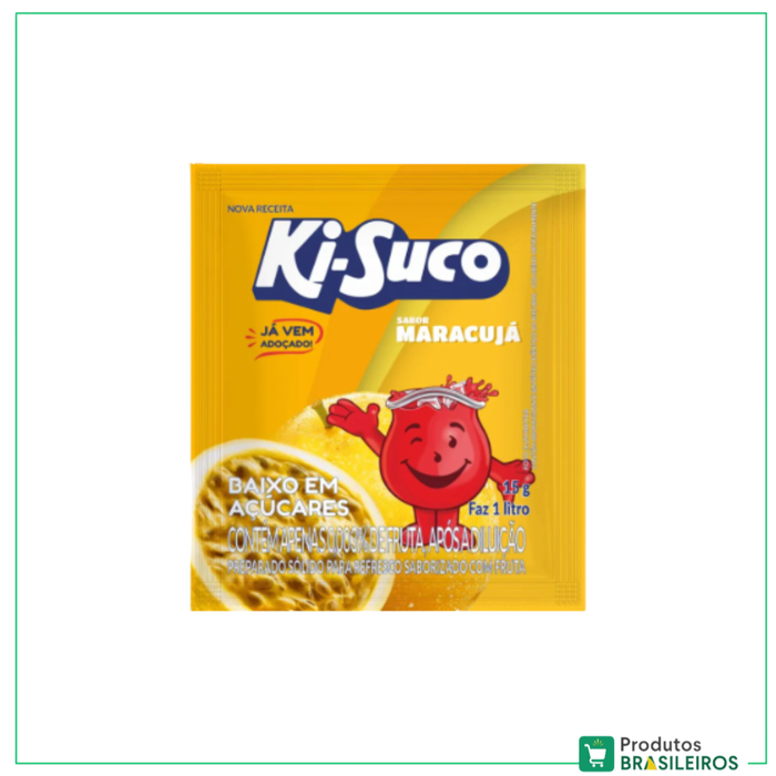 Refresco em pó de Maracujá / Passion Fruit Juice Powder KI-SUCO - 15g - Produtos Brasileiros