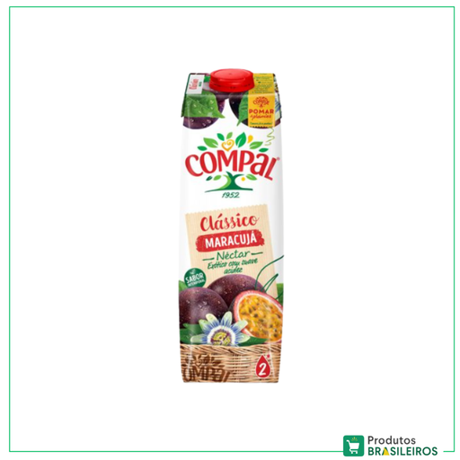 Suco de Maracuja / Passion Fruit Juice COMPAL - 1L - Produtos Brasileiros