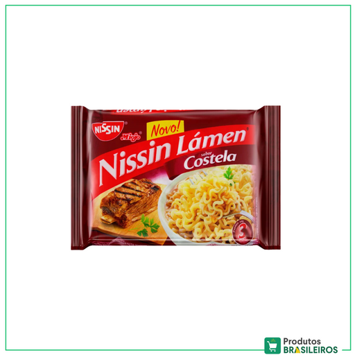 Miojo Sabor Costela NISSIN - 85g - Produtos Brasileiros