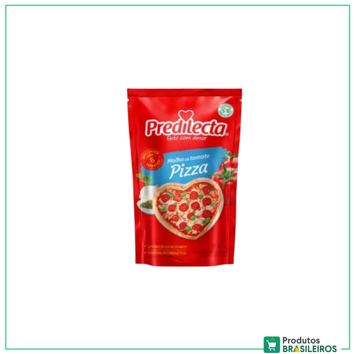 Molho de Tomate Sabor Pizza PREDILECTA - 300g - Produtos Brasileiros
