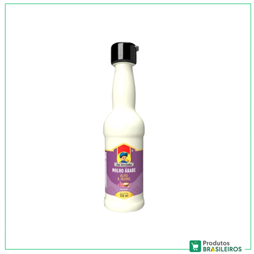 Molho Árabe Alho e Tahine / Arabic Garlic and Tahini Sauce DA TERRINHA - 150ml - Produtos Brasileiros