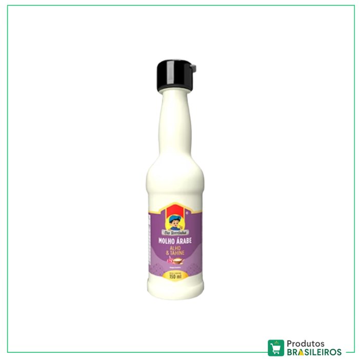 Molho Árabe Alho e Tahine / Arabic Garlic and Tahini Sauce DA TERRINHA - 150ml - Produtos Brasileiros