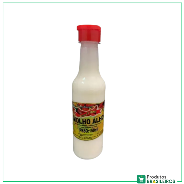 Molho de Alho / Garlic Sauce AROMA D'MINAS - 150ml - Produtos Brasileiros
