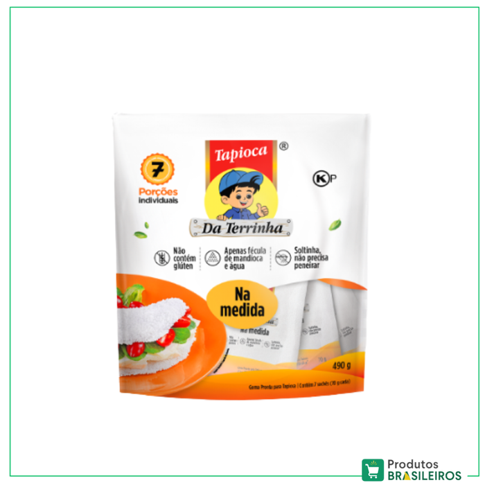 Massa de Tapioca na Medida / Tapioca Mix Medida DA TERRINHA - 490g - Produtos Brasileiros