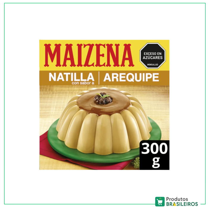 Natilla Sabor Doce de Leite / Natilla with Dulce de Leche MAIZENA - 300g - Produtos Brasileiros