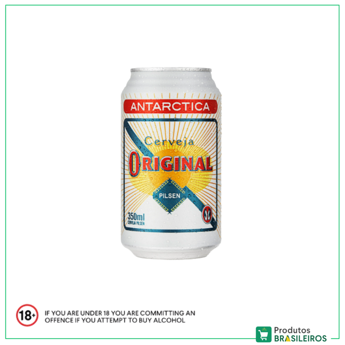 Cerveja Original Lata / Original Beer ANTARCTICA - 350ml - Produtos Brasileiros