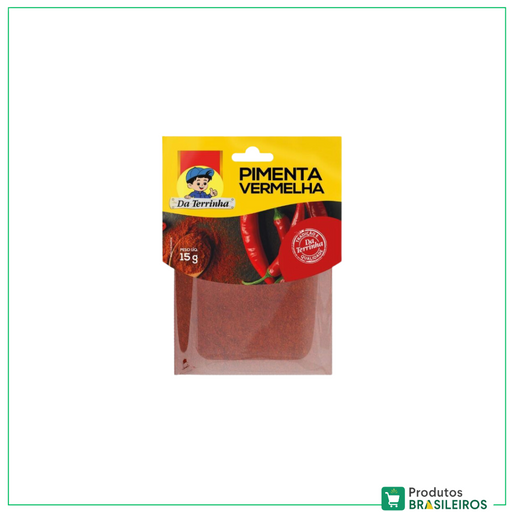 Pimenta Vermelha em Pó DA TERRINHA - 15g - Produtos Brasileiros