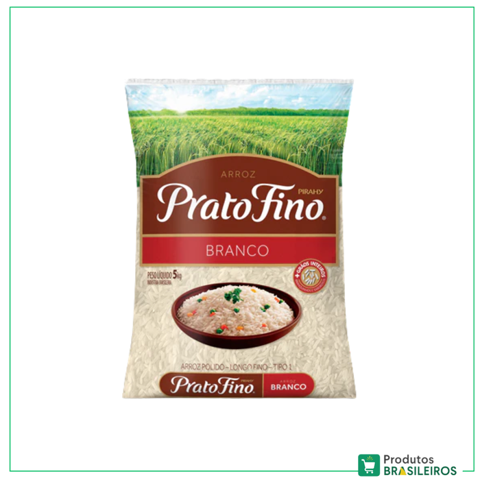Arroz Branco / White Rice PRATO FINO - 5Kg - Produtos Brasileiros