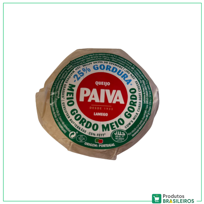 Queijo Meio Gordo (-25% Gordura) / Half Fat Cheese (-25% Fat) PAIVA - 550g