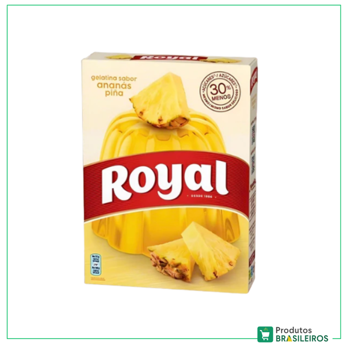 Gelatina em Pó de Abacaxi / Pineapple Jelly Powder ROYAL - 114g - Produtos Brasileiros
