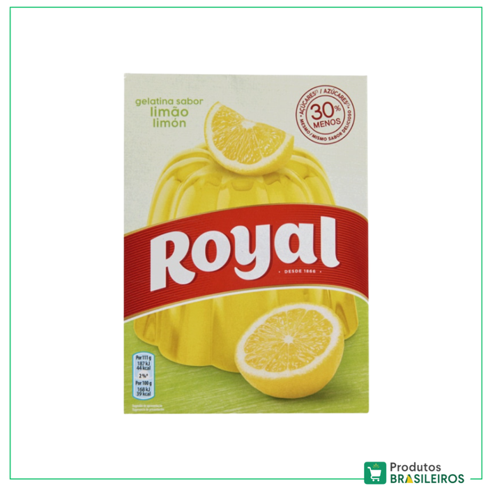 Gelatina em Pó de Limão / Lemon Jelly Powder ROYAL - 114g - Produtos Brasileiros