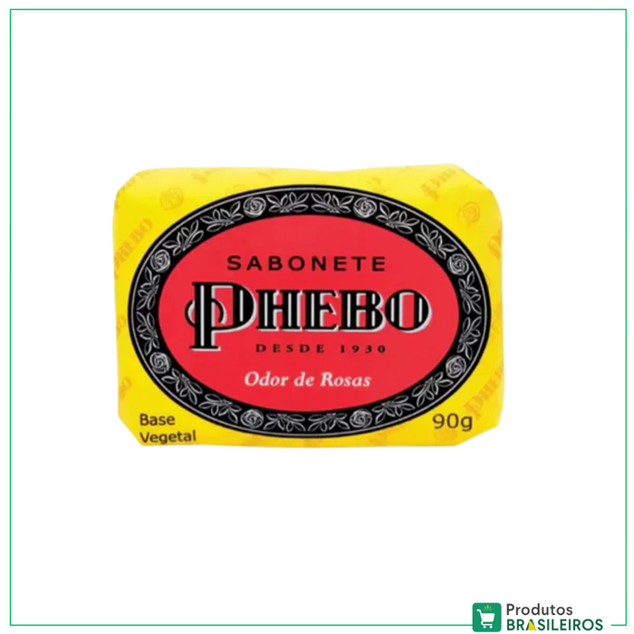 Sabonete Cheiro de Rosas / Rose Scented Soap Bar PHEBO - 90g - Produtos Brasileiros