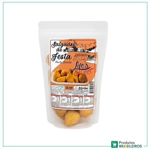Salgadinhos de Festa Congelado / Frozen Party Snacks LIFE'S SWEET - 350g - Produtos Brasileiros